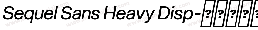 Sequel Sans Heavy Disp字体转换